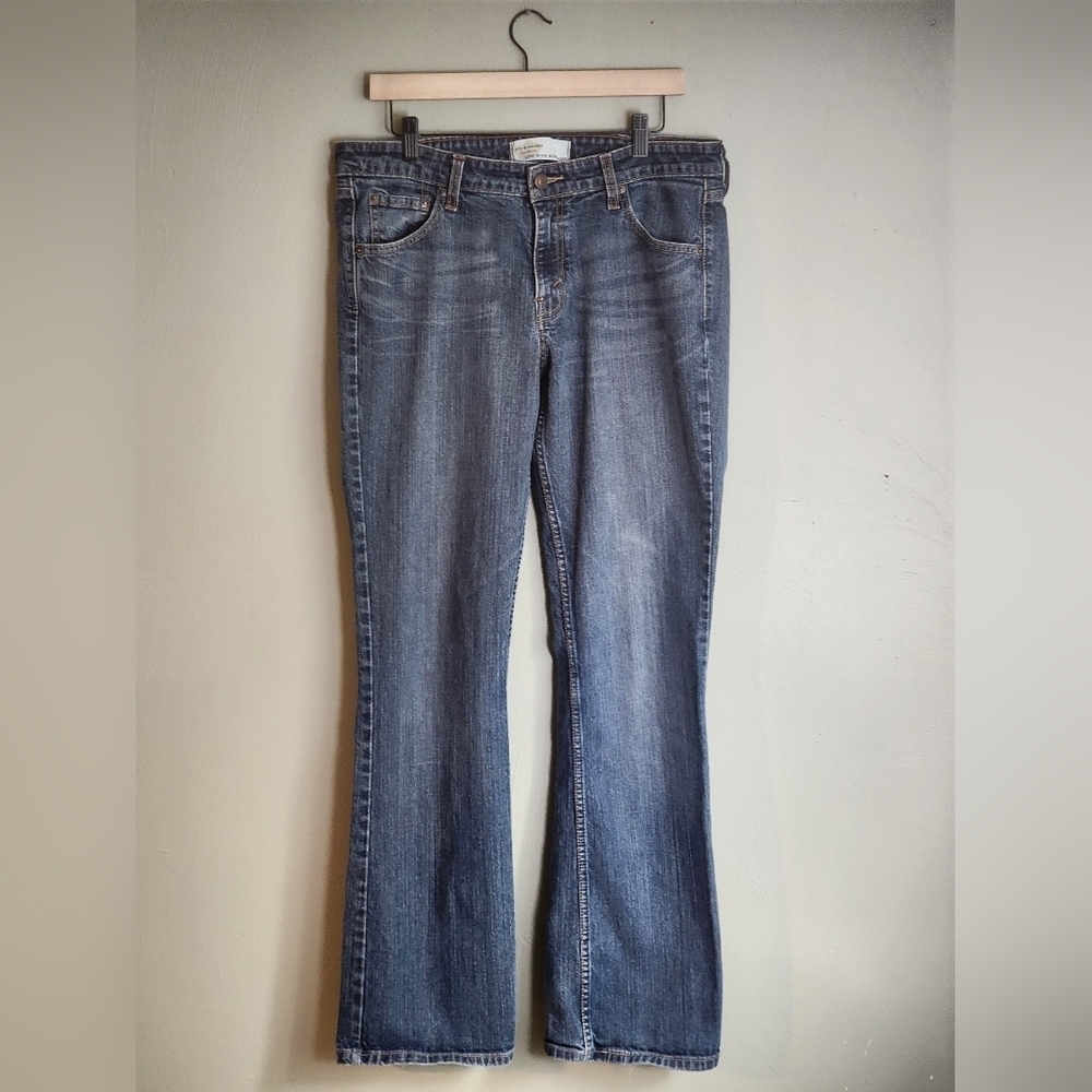 Levi Strauss Signature Jeans Low Rise Bootcut Misses 12 LONG Y2K Vintage Levis